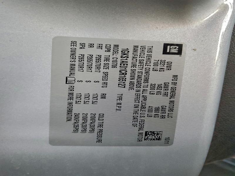 Aukcja sprzedaży 2012 Gmc Yukon Sle, vin: 1GKS1AE01CR165127, numer aukcji: 90365855