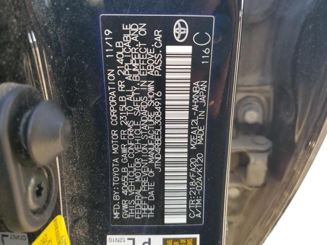 Продаж на аукціоні авто 2020 Toyota Corolla, vin: JTND4RBE5L3084916, номер лоту: 91845275