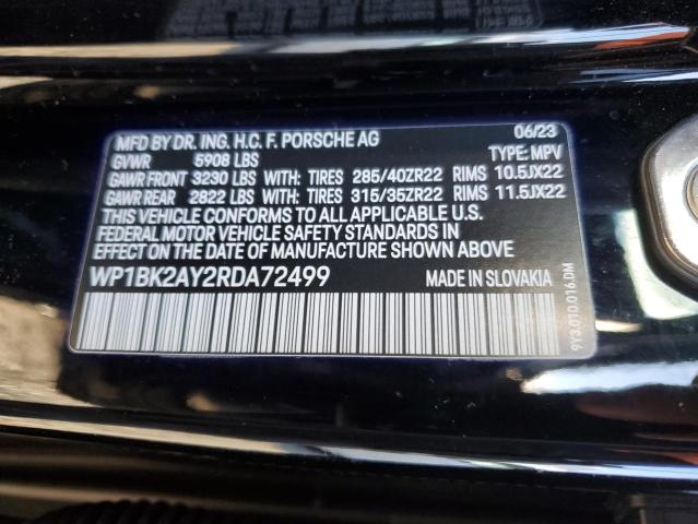 2024 Porsche Cayenne Tu მანქანა იყიდება აუქციონზე, vin: WP1BK2AY2RDA72499, აუქციონის ნომერი: 91676005