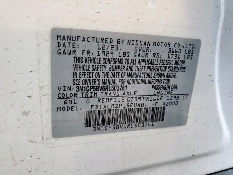 Продажа на аукционе авто 2024 Nissan Kicks, vin: 3N1CP5BV6RL503761, номер лота: 93019265