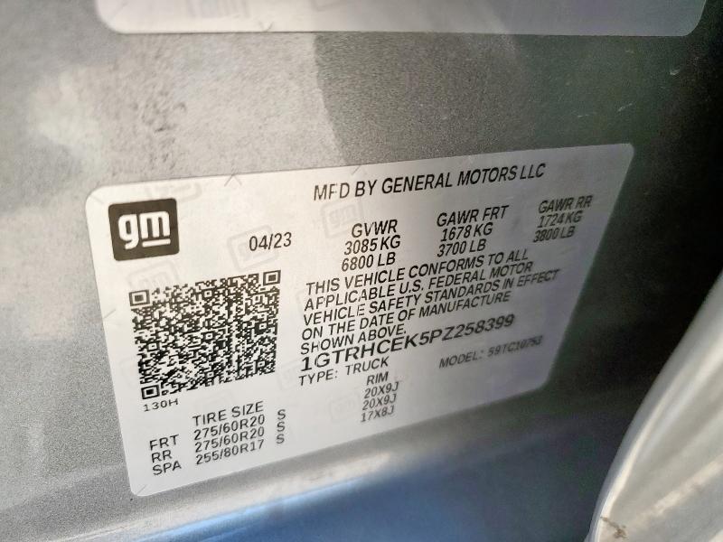 Продаж на аукціоні авто 2023 Gmc Sierra C15, vin: 1GTRHCEK5PZ258399, номер лоту: 91474535