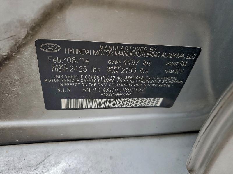 Продаж на аукціоні авто 2014 Hyundai Sonata, vin: 5NPEC4AB1EH892127, номер лоту: 94332475