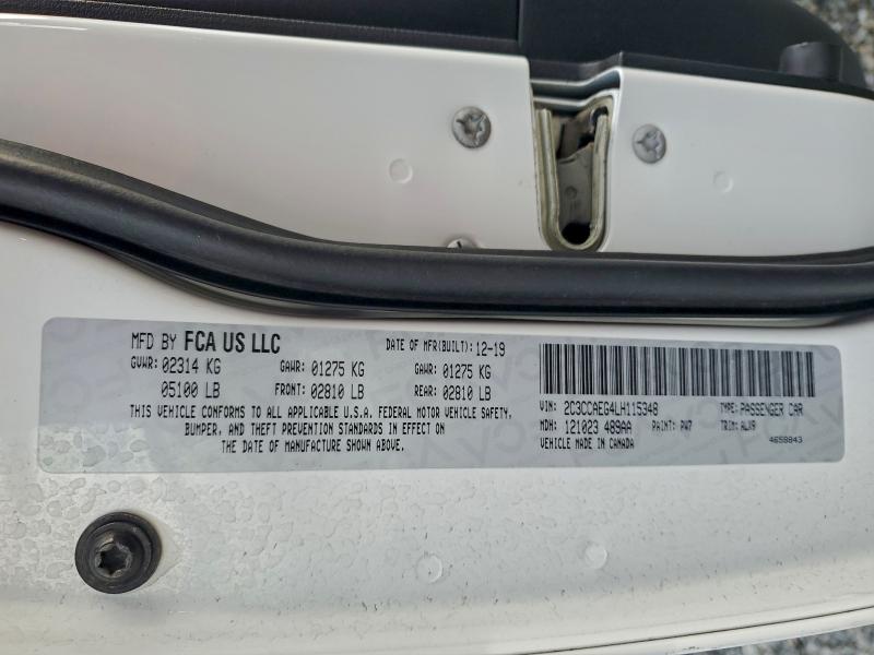 Продаж на аукціоні авто 2020 Chrysler 300, vin: 2C3CCAEG4LH115348, номер лоту: 93777905