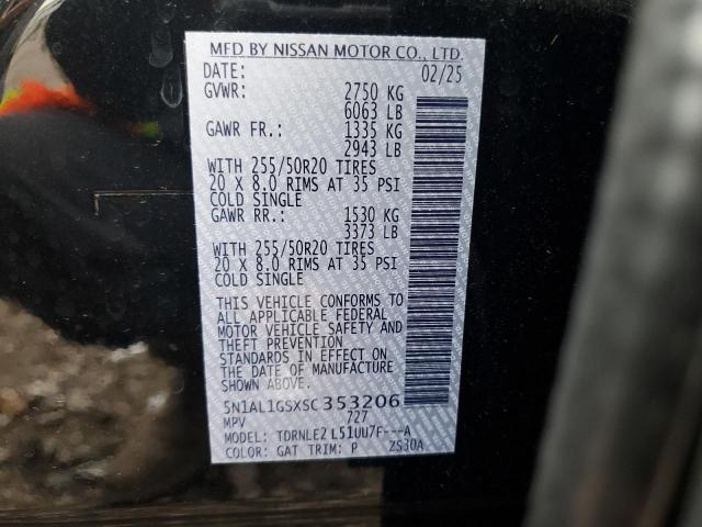 Aukcja sprzedaży 2025 Infiniti Qx60 Senso, vin: 5N1AL1GSXSC353206, numer aukcji: 93262665