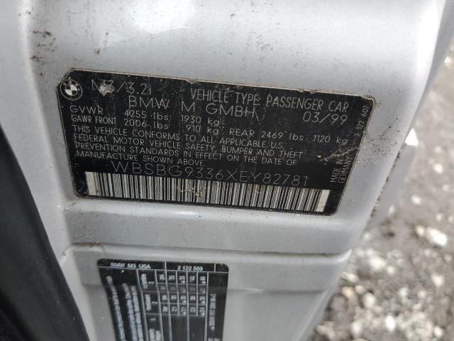 Aukcja sprzedaży 1999 Bmw M3, vin: WBSBG9336XEY82781, numer aukcji: 92061445