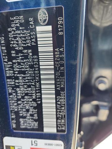 Продажа на аукционе авто 2019 Toyota Camry, vin: 4T1B11HK1KU846369, номер лота: 90581315