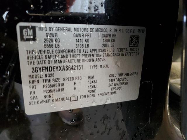Aukcja sprzedaży 2010 Cadillac Srx, vin: 3GYFNDEYXAS642151, numer aukcji: 91963405