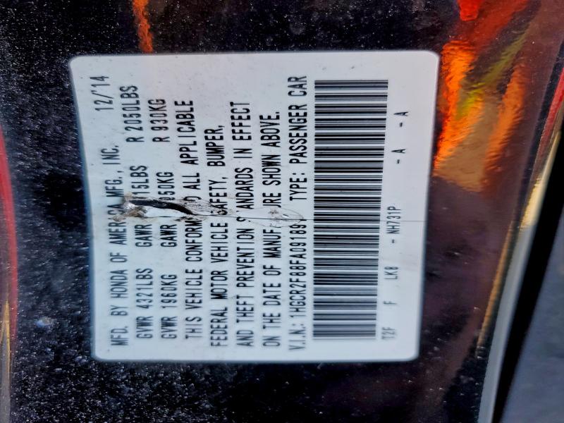 2015 Honda Accord მანქანა იყიდება აუქციონზე, vin: 1HGCR2F88FA091891, აუქციონის ნომერი: 94410955