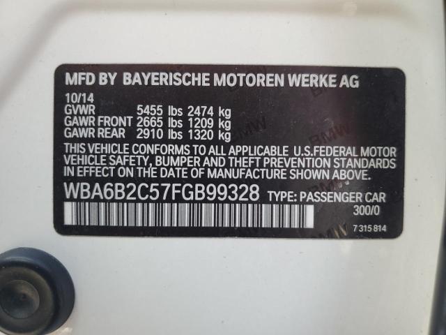 Aukcja sprzedaży 2015 Bmw 650 I Gran, vin: WBA6B2C57FGB99328, numer aukcji: 92264175