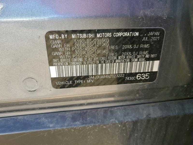 Aukcja sprzedaży 2022 Mitsubishi Outlander, vin: JA4J3UA84NZ023222, numer aukcji: 94441485