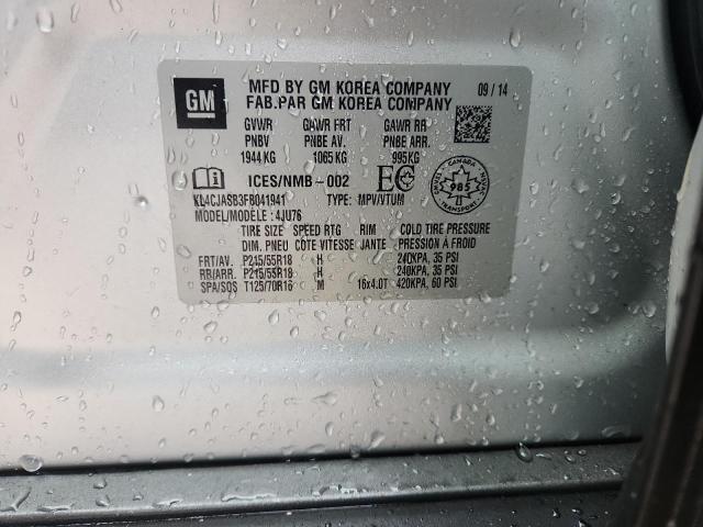 Aukcja sprzedaży 2015 Buick Encore, vin: KL4CJASB3FB041941, numer aukcji: 92581935