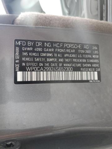 2004 Porsche 911 Carrer მანქანა იყიდება აუქციონზე, vin: WP0CA29924S652300, აუქციონის ნომერი: 94152895