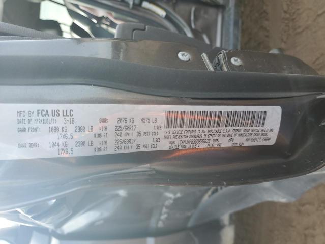 Aukcja sprzedaży 2016 Jeep Patriot, vin: 1C4NJRFB3GD696839, numer aukcji: 92927735