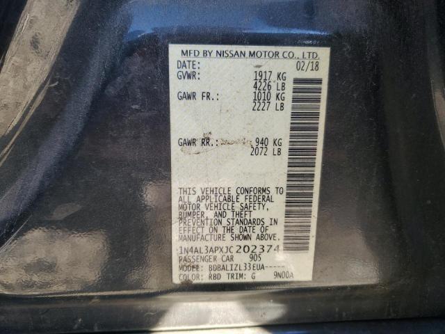 Продаж на аукціоні авто 2018 Niss Altima, vin: 1N4AL3APXJC202374, номер лоту: 92257205