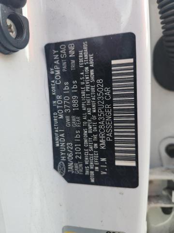 91899245 :رقم المزاد ، KMHRC8A35PU235028 vin ، 2023 Hyundai Venue مزاد بيع
