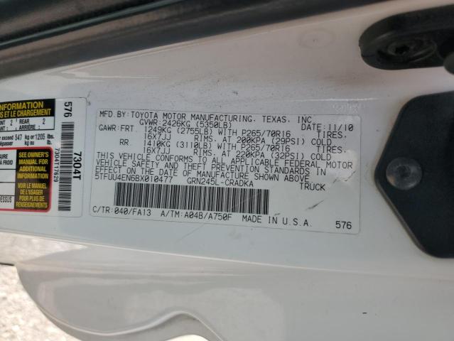 Продажа на аукционе авто 2011 Toyota Tacoma Acc, vin: 5TFUU4EN6BX010477, номер лота: 91223935