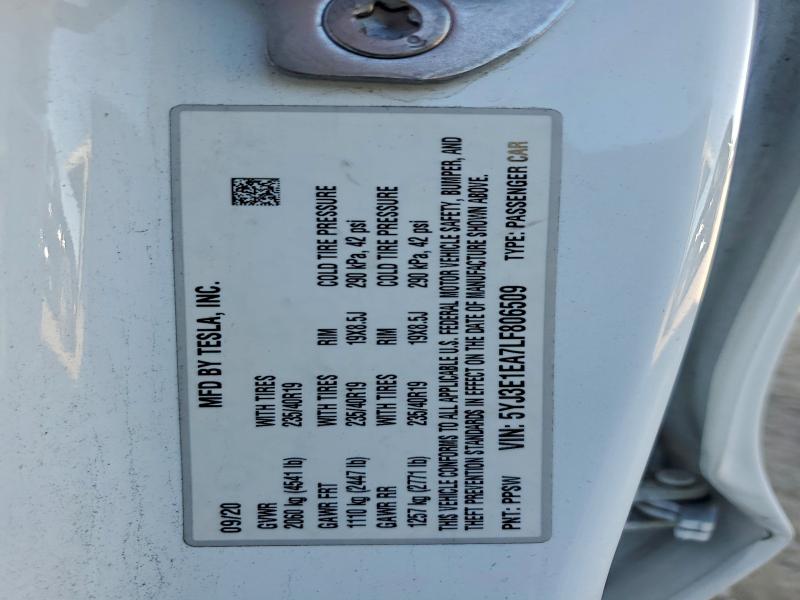 Продаж на аукціоні авто 2020 Tesla Model 3, vin: 5YJ3E1EA7LF806509, номер лоту: 94577635