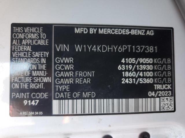 Продаж на аукціоні авто 2023 Mercedes-benz Sprinter 2, vin: W1Y4KDHY6PT137381, номер лоту: 92219715