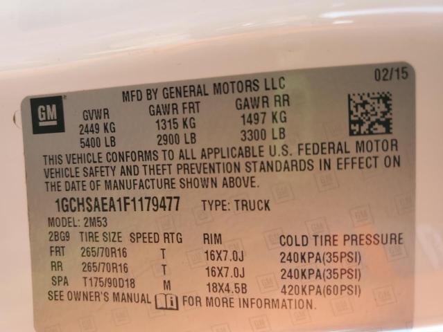 Продажа на аукционе авто 2015 Chevrolet Colorado, vin: 1GCHSAEA1F1179477, номер лота: 91101175