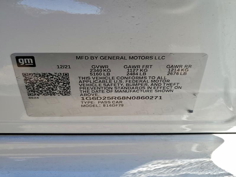 Продажа на аукционе авто 2022 Cadillac Ct5-v, vin: 1G6D25R68N0860271, номер лота: 92728085
