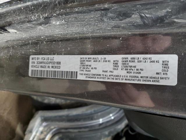 93292995 :رقم المزاد ، 3C6MRVUGXPE531808 vin ، 2023 Ram Promaster 3500 مزاد بيع