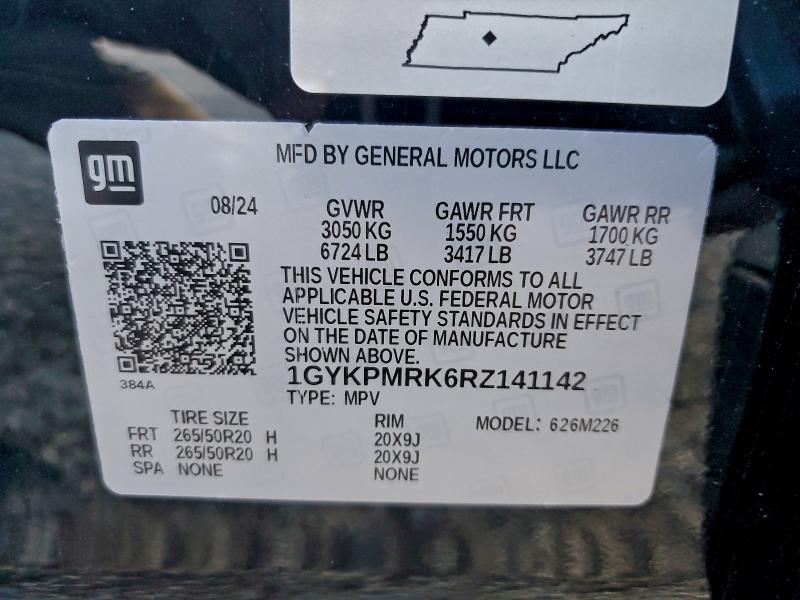Продаж на аукціоні авто 2024 Cadillac Lyriq, vin: 1GYKPMRK6RZ141142, номер лоту: 94718945