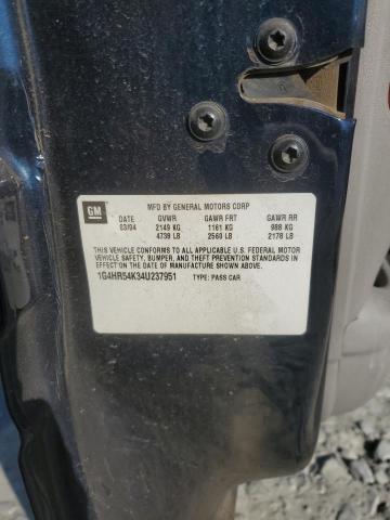 89934435 :رقم المزاد ، 1G4HR54K34U237951 vin ، 2004 Buick Lesabre مزاد بيع