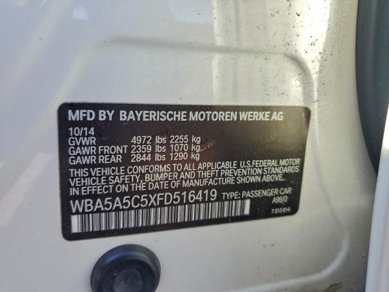 Aukcja sprzedaży 2015 Bmw 528, vin: WBA5A5C5XFD516419, numer aukcji: 94071665