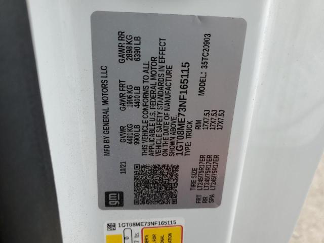 Продаж на аукціоні авто 2022 Gmc Sierra C25, vin: 1GT08ME73NF165115, номер лоту: 92585135