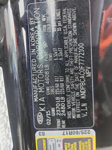 Продаж на аукціоні авто 2015 Kia Sportage, vin: KNDPBCAC0F7772100, номер лоту: 90639965