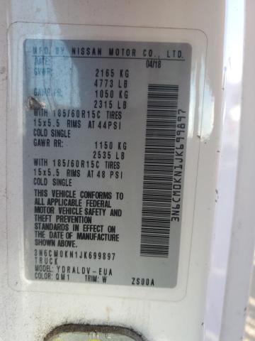 Продаж на аукціоні авто 2018 Nissan Nv200, vin: 3N6CM0KN1JK699897, номер лоту: 93052985