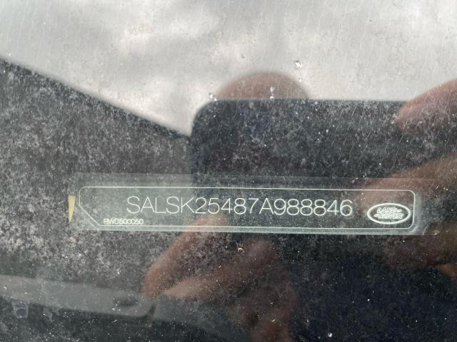Aukcja sprzedaży 2007 Land Rover Range Rove, vin: SALSK25487A988846, numer aukcji: 92476775