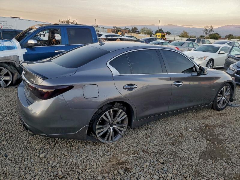 2018 Infiniti Q50 Luxe მანქანა იყიდება აუქციონზე, vin: JN1EV7AP7JM362593, აუქციონის ნომერი: 94380905