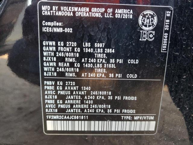 Aukcja sprzedaży 2018 Volkswagen Atlas, vin: 1V2MR2CA4JC561811, numer aukcji: 93298475