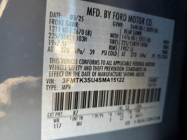 Aukcja sprzedaży 2025 Ford Mustang Ma, vin: 3FMTK3SU4SMA15122, numer aukcji: 90762465