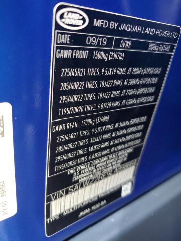 Продаж на аукціоні авто 2020 Land Rover Range Rove, vin: SALWZ2RE9LA898664, номер лоту: 91272005