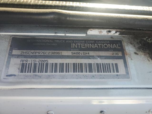 2006 International 9400 9400i მანქანა იყიდება აუქციონზე, vin: 2HSCNAPR76C230961, აუქციონის ნომერი: 92609895
