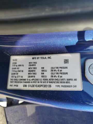 Aukcja sprzedaży 2023 Tesla Model 3, vin: 5YJ3E1EA5PF385136, numer aukcji: 90354475