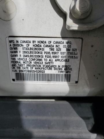 Aukcja sprzedaży 2005 Acura Mdx, vin: 2HNYD18955H526122, numer aukcji: 92609745