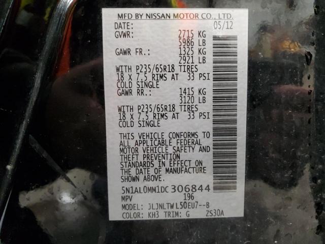 Aukcja sprzedaży 2013 Infiniti Jx35, vin: 5N1AL0MM1DC306844, numer aukcji: 93366985