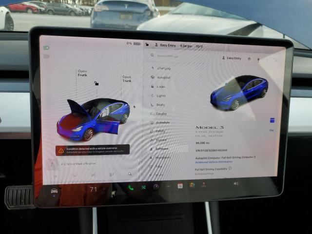 Продаж на аукціоні авто 2019 Tesla Model 3, vin: 5YJ3E1EB8KF450918, номер лоту: 92059535
