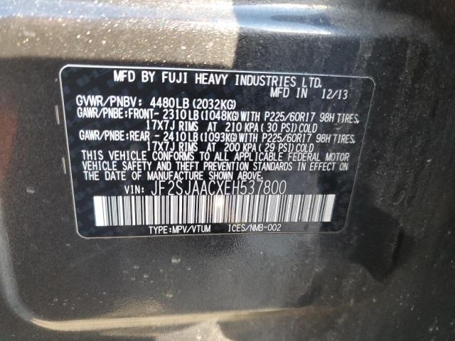 Aukcja sprzedaży 2014 Subaru Forester, vin: JF2SJAACXEH537800, numer aukcji: 93555965