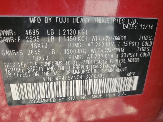 Aukcja sprzedaży 2015 Subaru Outback 2., vin: 4S4BSANC4F3266796, numer aukcji: 92389355