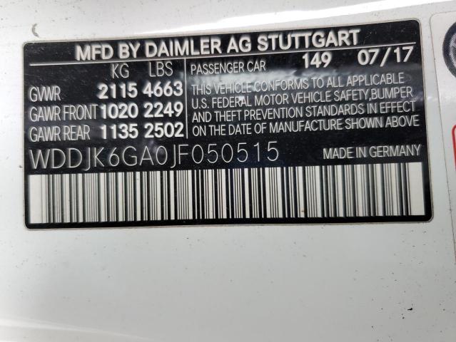 Продажа на аукционе авто 2018 Mercedes-benz Sl, vin: WDDJK6GA0JF050515, номер лота: 92219995