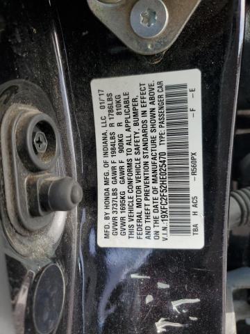 90802025 :رقم المزاد ، 19XFC2F52HE025470 vin ، 2017 Honda Civic مزاد بيع