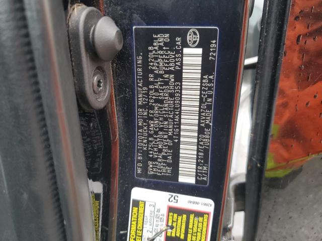 Продажа на аукционе авто 2020 Toyota Camry, vin: 4T1G11AK4LU909353, номер лота: 93063075