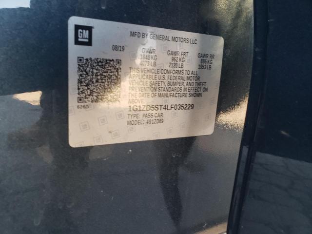 85417555 :رقم المزاد ، 1G1ZD5ST4LF035229 vin ، 2020 Chevrolet Malibu Lt مزاد بيع