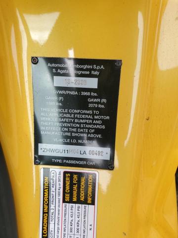 Продаж на аукціоні авто 2004 Lamborghini Gallardo, vin: ZHWGU11M04LA00492, номер лоту: 92302265