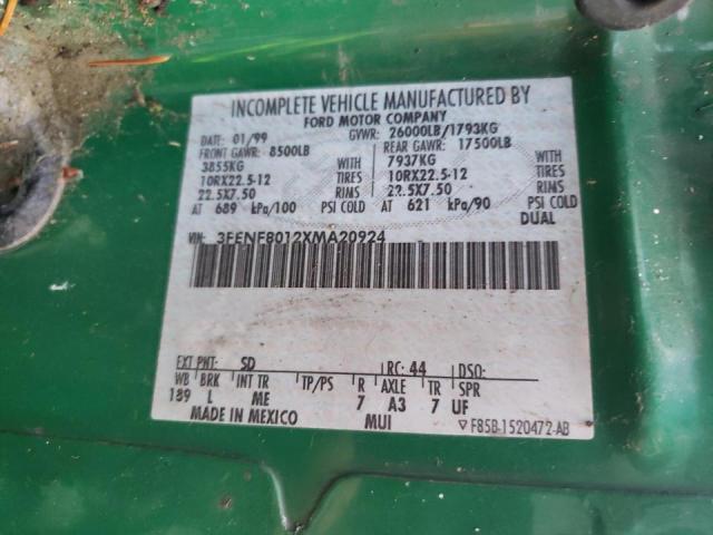 Aukcja sprzedaży 1999 Ford F800, vin: 3FENF8012XMA20924, numer aukcji: 92331965
