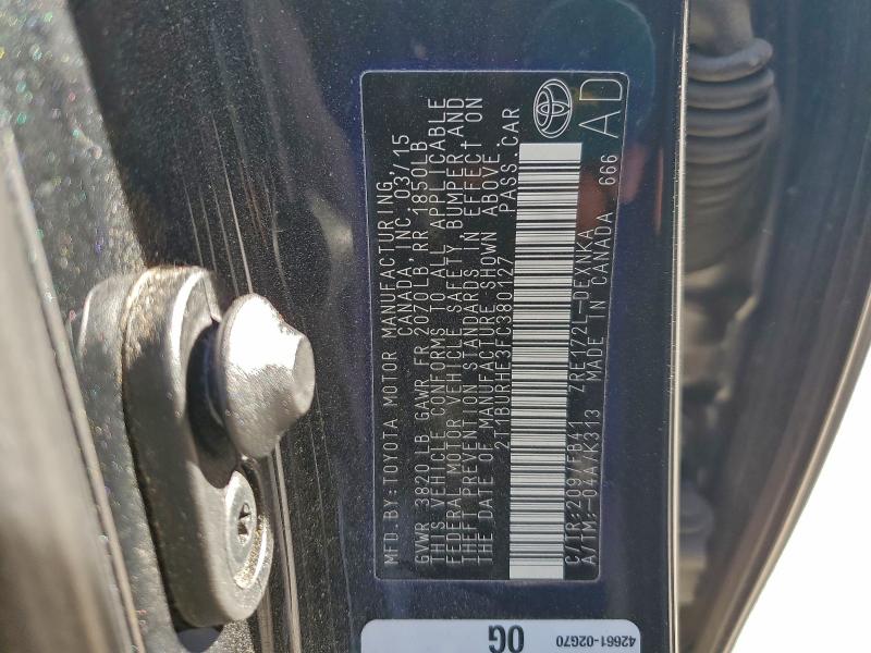 Продажа на аукционе авто 2015 Toyota Corolla L, vin: 2T1BURHE3FC380127, номер лота: 94168635